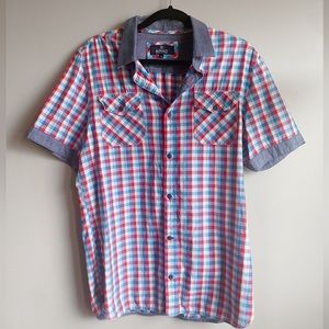 (MENS) Buffalo David Bitton - Plaid Polo Shirt